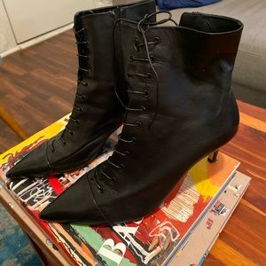 Zara faux leather boots size 40